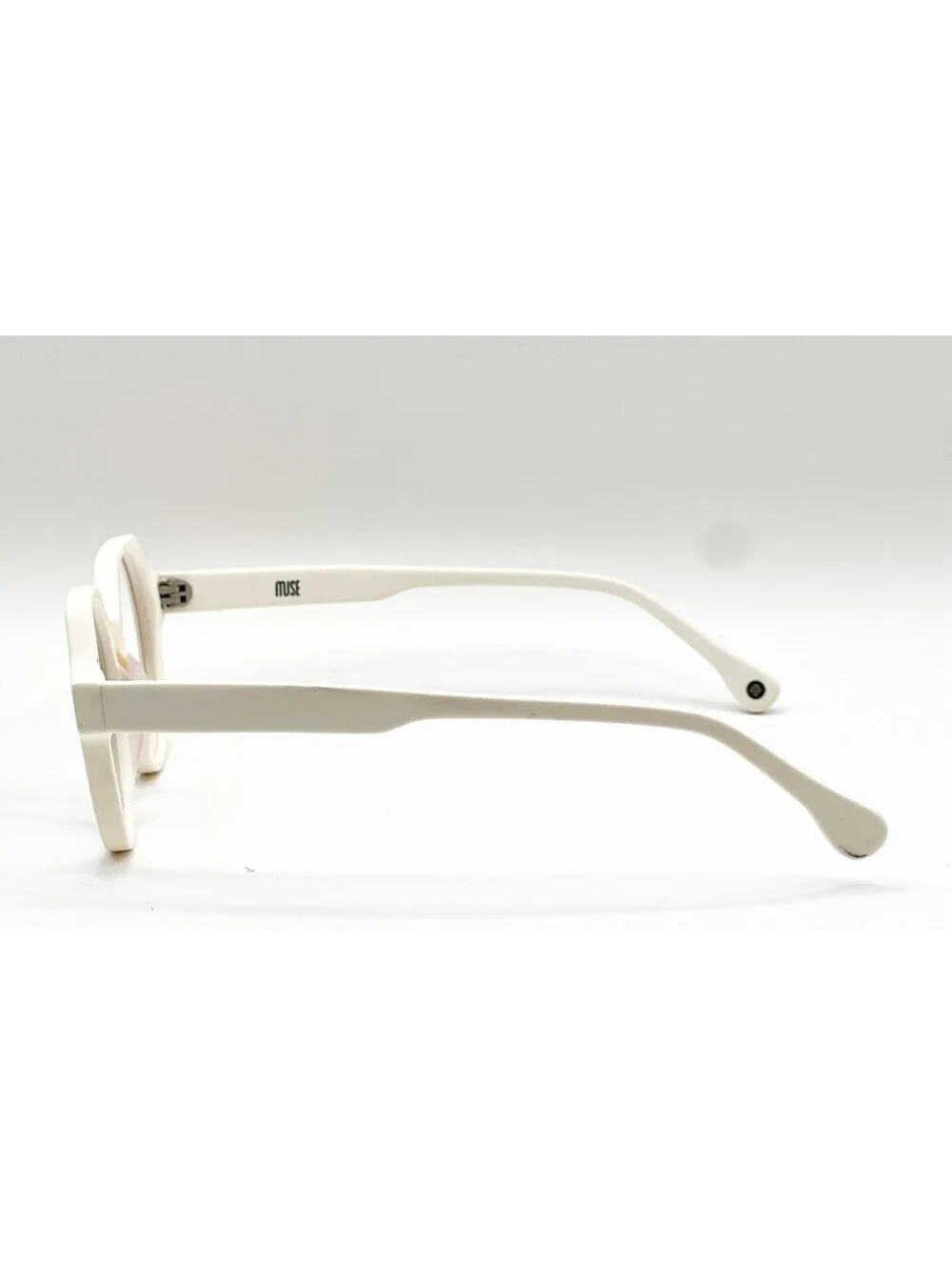 Muse 32-000080 White Geometric Authentic Eyeglass Frames 51-19-145